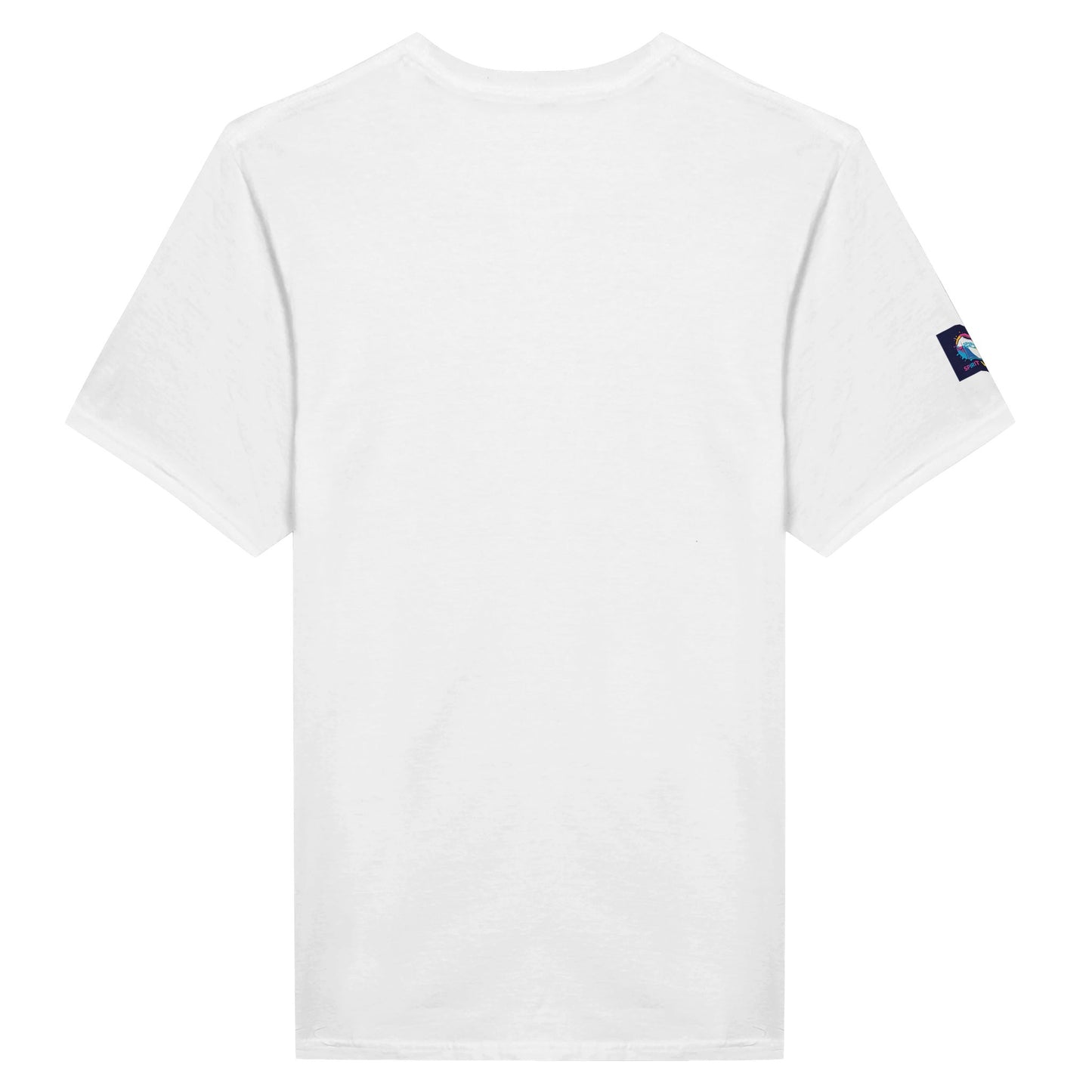 Back view of a white Christian inspirational t-shirt from Spirit Wear featuring a comfortable fit