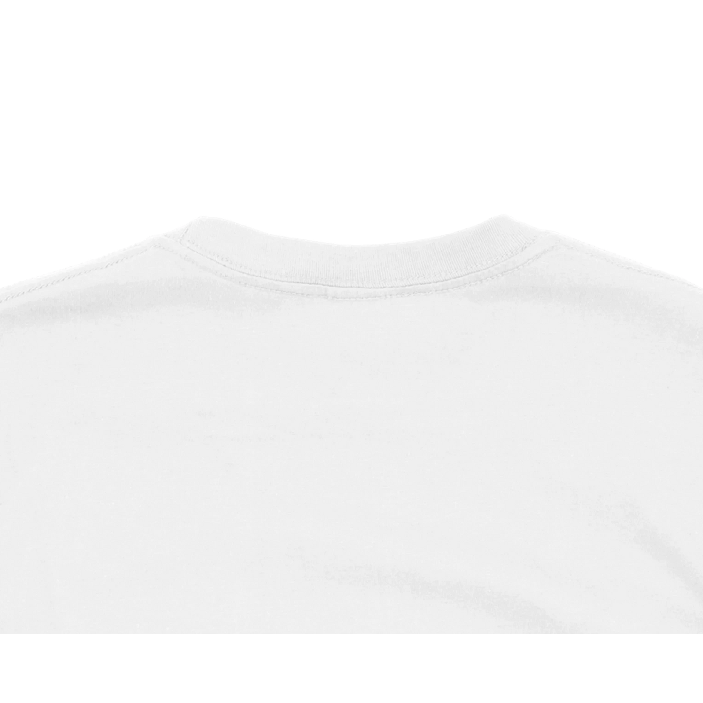 Back view of a white Spirit Wear Christian peace t-shirt with a classic neckline