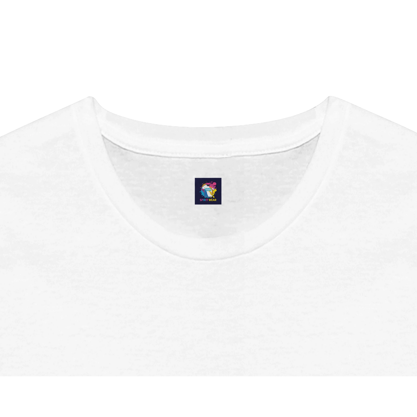 White Christian peace t-shirt with a comfortable crew neck design for everyday wear