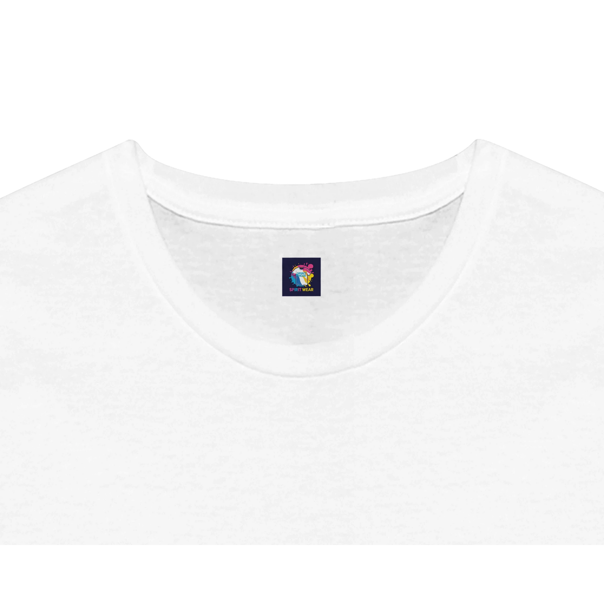White Christian peace t-shirt with a comfortable crew neck design for everyday wear