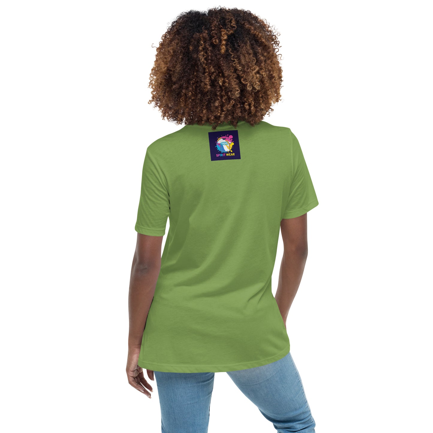 Green inspirational graphic tee for women with a sun lifting weights and text Lifting Spirits Every Day   