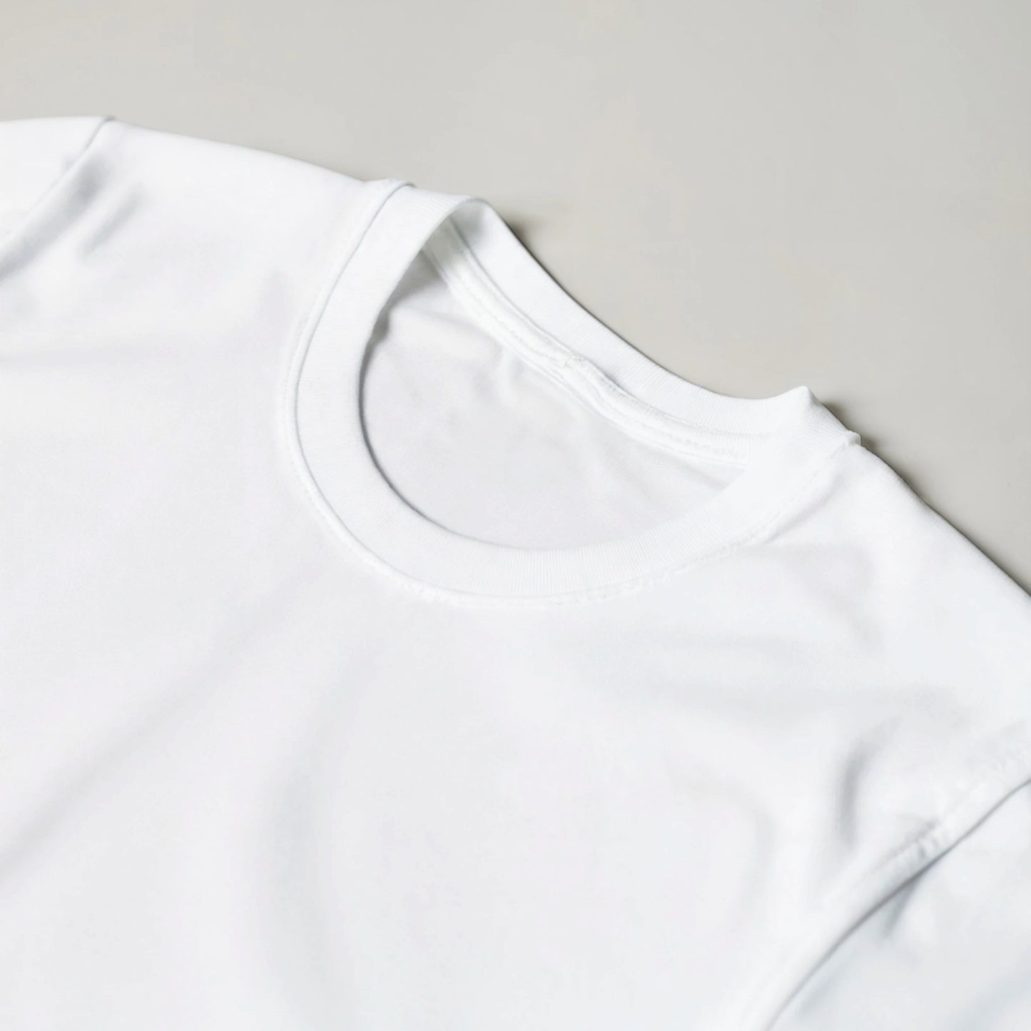 Spirit Wear white crew neck t shirt mockup for Christian inspirational apparel print material