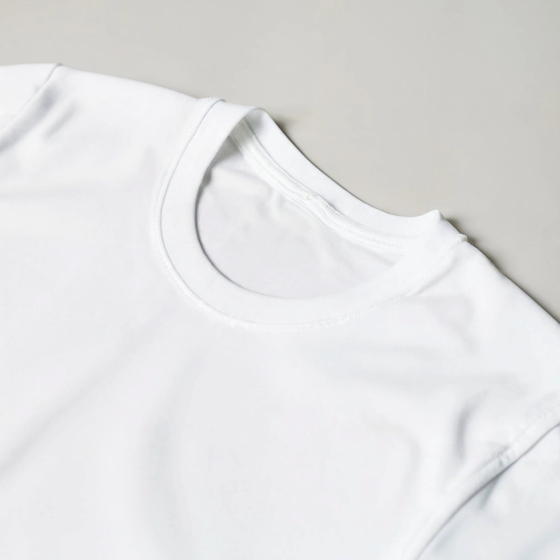 Spirit Wear white crew neck t shirt mockup for Christian inspirational apparel print material